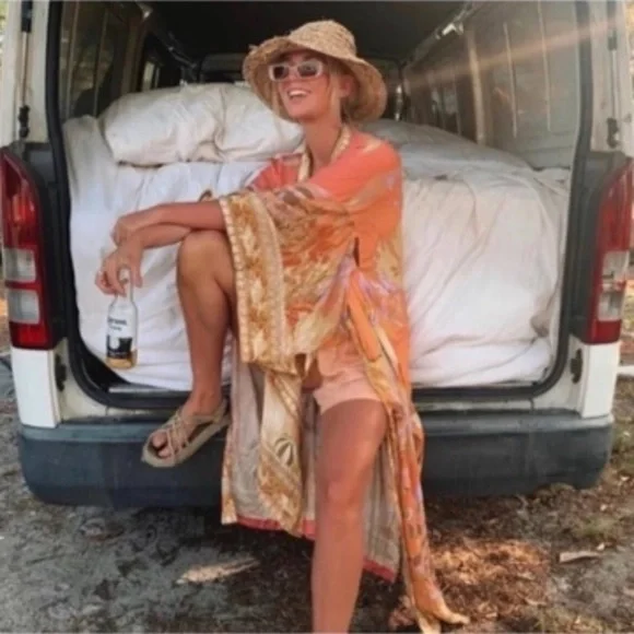 Bohemian Enchanted Mermaid Kimono Duster NEW! - Picture 4 of 12